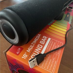 NIB 18" Multimedia Sound Bar - Black Lights Up Brand New NIB Final Sale